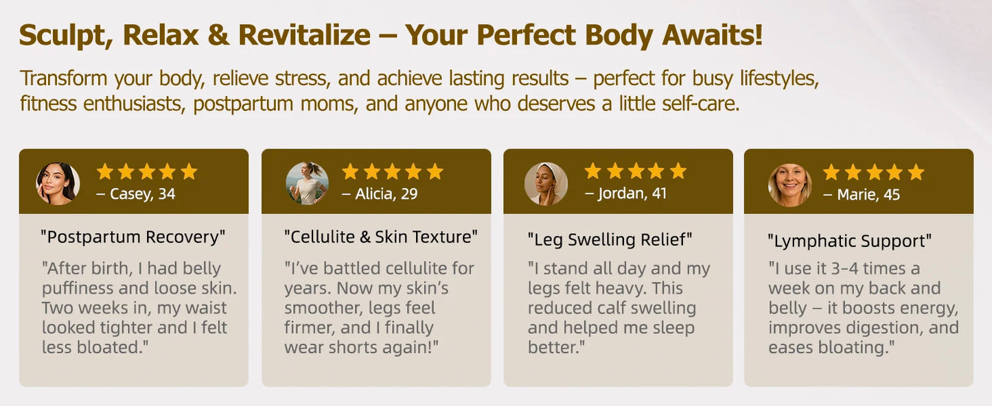 Electric Handheld Massager with Heat & Vibration